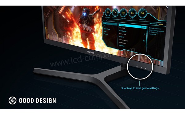 SAMSUNG S25HG50FQU - Touche de r&eacute;glage de jeu