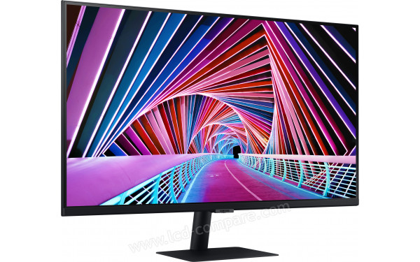 SAMSUNG S27A704NWU - Vue 3/4 gauche