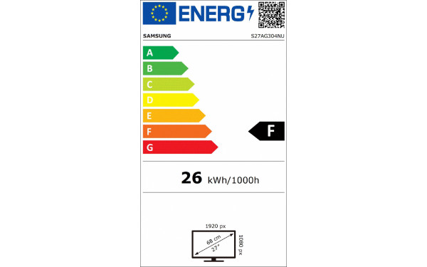 SAMSUNG S27AG304NU - &Eacute;tiquette &eacute;nergie v2