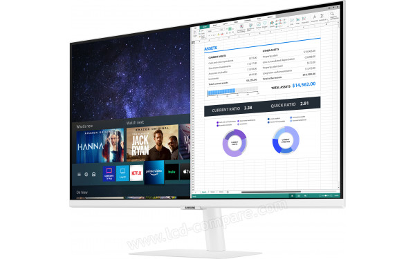 SAMSUNG S27AM501NU - Vue 3/4 droite