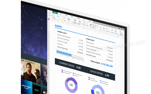 SAMSUNG S27AM503NU - Zoom sur le coin sup&eacute;rieur droit