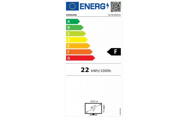 SAMSUNG S27F350FHR - &Eacute;tiquette &eacute;nergie v2