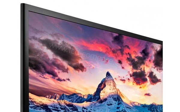 SAMSUNG S27F358FWU - Zoom sur le coin sup&eacute;rieur gauche