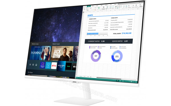 SAMSUNG S32AM501NU - Vue 3/4 droite
