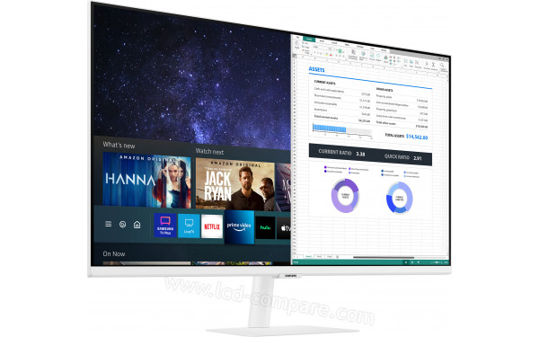 SAMSUNG S32AM503NU - Vue 3/4 gauche