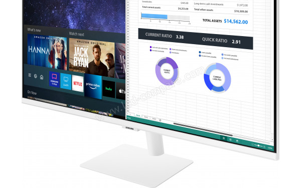 SAMSUNG S32AM503NU - Zoom sur la partie basse