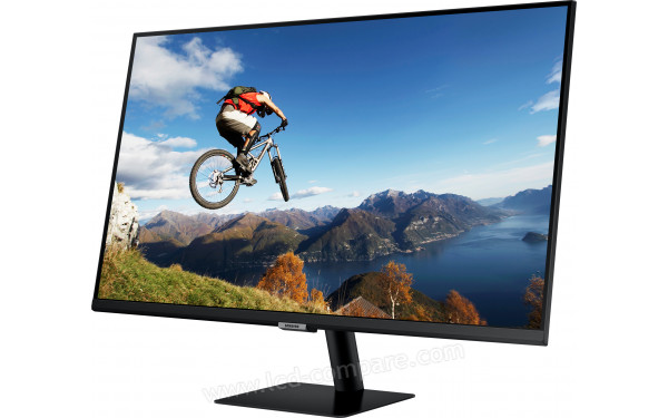 SAMSUNG S32AM704UR - Vue 3/4 droite en position inclin&eacute;e