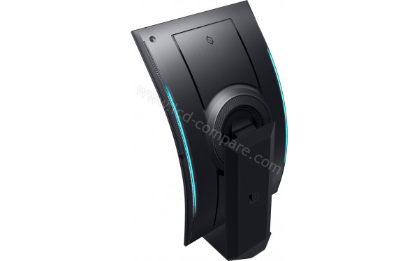 SAMSUNG Odyssey Ark S55BG970NU - Vue 3/4 arri&egrave;re en mode portrait