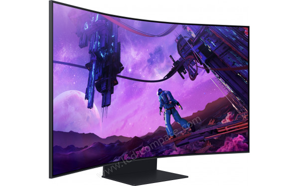 SAMSUNG Odyssey Ark S55BG970NU - Vue 3/4 gauche