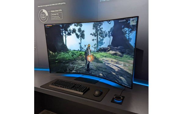 SAMSUNG Odyssey Ark S55BG970NU - Vue de face (cr&eacute;dit : &copy;Tim Schofield)