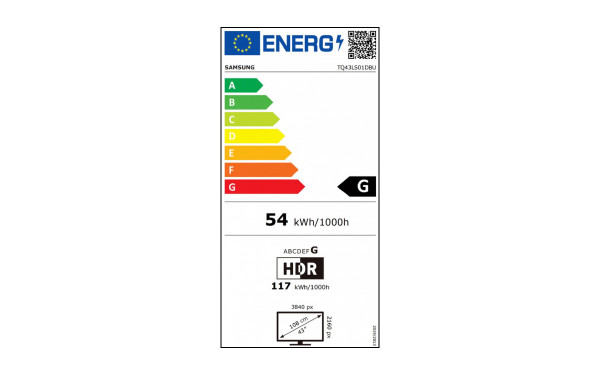 SAMSUNG The Serif TQ43LS01DB - &Eacute;tiquette &eacute;nergie v2
