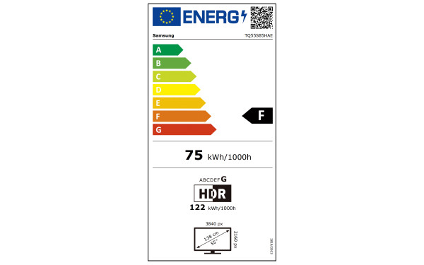 SAMSUNG TQ48S85H - &Eacute;tiquette &eacute;nergie v2