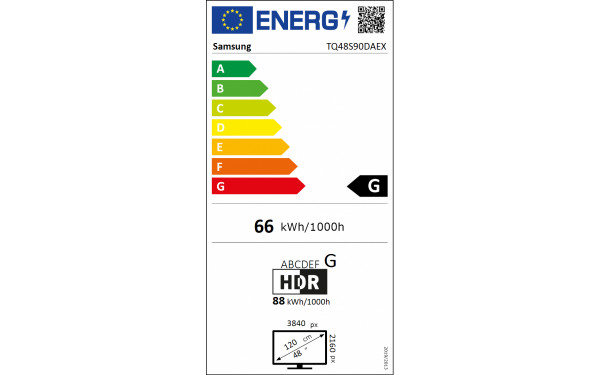 SAMSUNG TQ48S90D - &Eacute;tiquette &eacute;nergie v2
