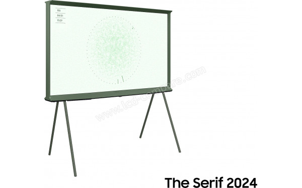 SAMSUNG The Serif TQ50LS01DB - Vue 3/4 gauche