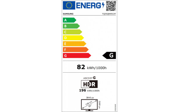 SAMSUNG TQ55QN95C - &Eacute;tiquette &eacute;nergie v2