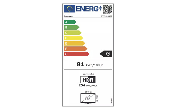 SAMSUNG TQ55S99H - &Eacute;tiquette &eacute;nergie v2