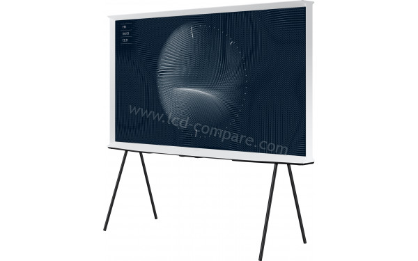 SAMSUNG The Serif TQ65LS01BG - Vue 3/4 droite avec support