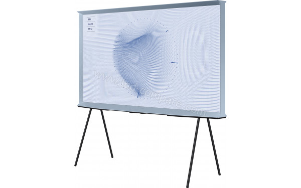 SAMSUNG The Serif TQ65LS01BH - Vue 3/4 droite avec support