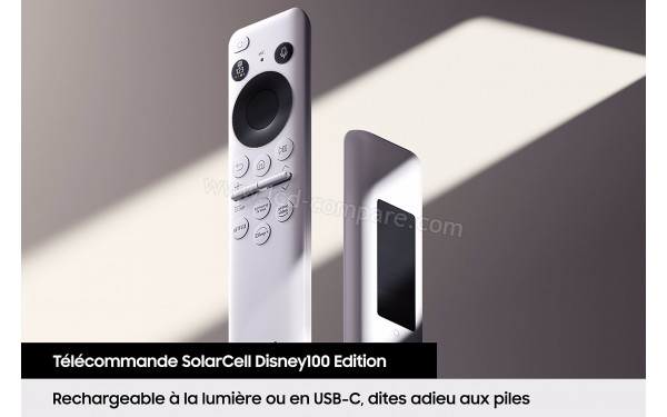 SAMSUNG The Frame TQ65LS03BS Disney100 Ed. - Zoom sur le coin sup&eacute;rieur droit