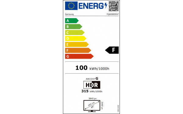 SAMSUNG TQ65S95F - &Eacute;tiquette &eacute;nergie v2