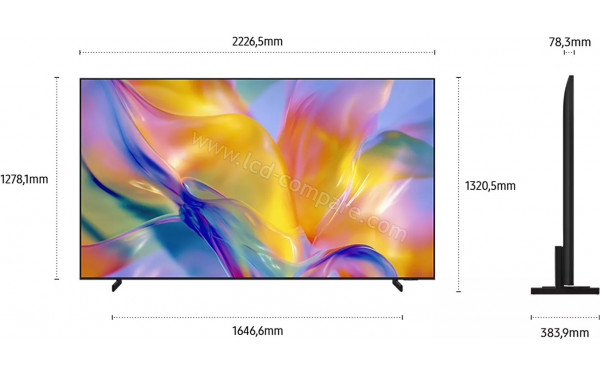 SAMSUNG TU100M90H - Dimensions