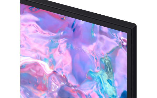 SAMSUNG TU43CU7025 - Zoom sur le coin sup&eacute;rieur droit