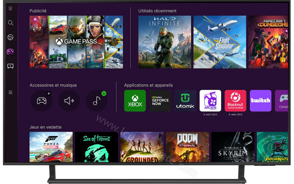 SAMSUNG TU43CU8500 - Vue de face (interface Tizen)