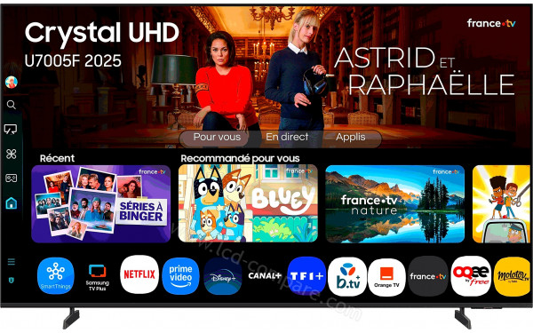 SAMSUNG TU55U7005F - Vue de face