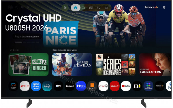 SAMSUNG TU58U8005H - Vue de face