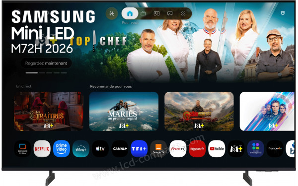 SAMSUNG TU65M72H - Vue de face
