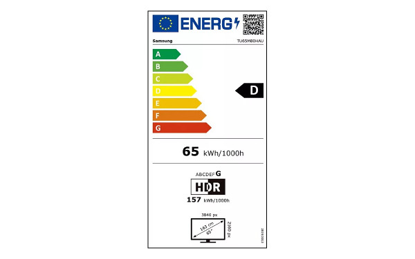 SAMSUNG TU65M80H - &Eacute;tiquette &eacute;nergie v2