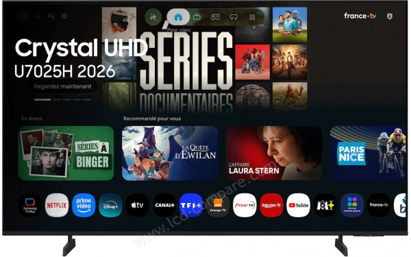 SAMSUNG TU65U7025H - Vue de face