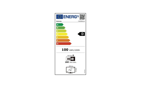 SAMSUNG TU85M80H - &Eacute;tiquette &eacute;nergie v2