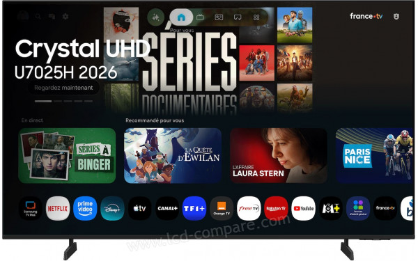 SAMSUNG TU85U7025H - Vue de face