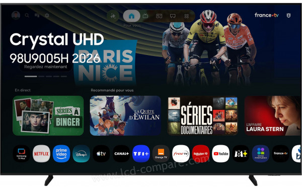 SAMSUNG TU98U9005H - Vue de face