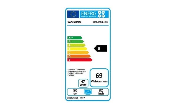 SAMSUNG U32J590UQU - &Eacute;tiquette &eacute;nergie