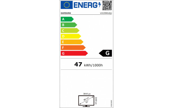 SAMSUNG U32J590UQU - &Eacute;tiquette &eacute;nergie v2