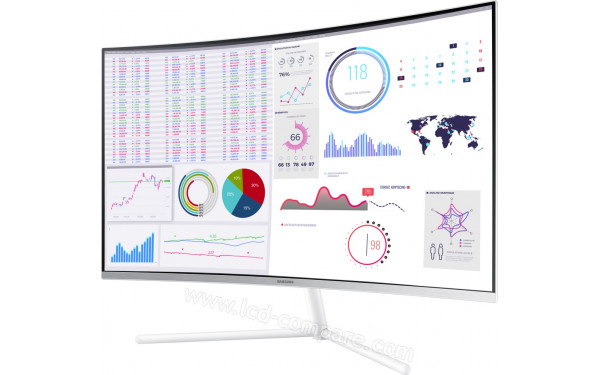 SAMSUNG U32R591CWR - Vue 3/4 droite