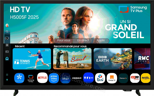SAMSUNG UE32H5000FKXZT - Vue de face