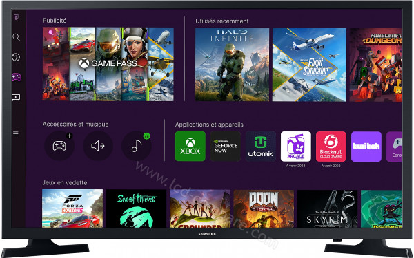 SAMSUNG UE32T4305AE - Vue de face (interface Tizen)