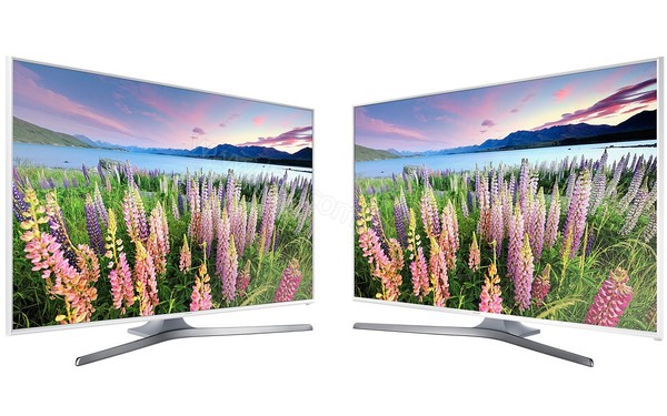 SAMSUNG UE40J5510AWXXN - Vue 3/4 gauche et droite