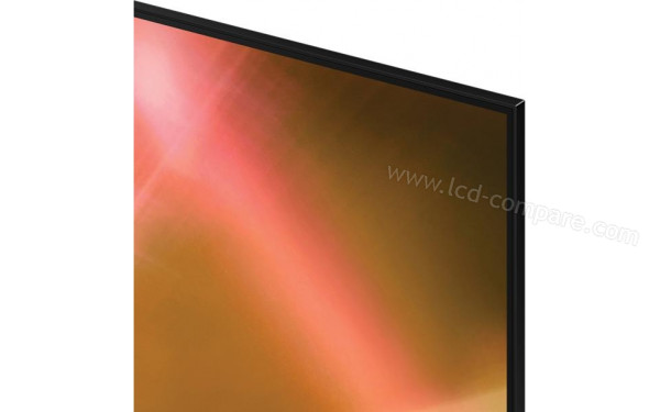 SAMSUNG UE43AU8005 - Zoom sur le coin sup&eacute;rieur droit