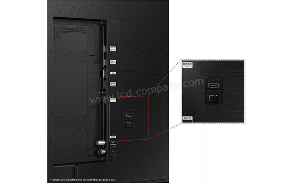 SAMSUNG UE43CU8580UXZT - Connectiques