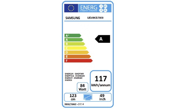 SAMSUNG UE49KS7000 - &Eacute;tiquette &eacute;nergie