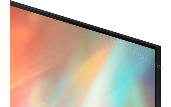 SAMSUNG UE50AU7095 - Zoom sur le coin sup&eacute;rieur droit