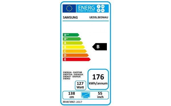 SAMSUNG UE55LS03 - &Eacute;tiquette &eacute;nergie