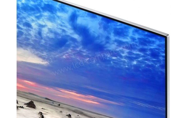 SAMSUNG UE55MU7005 - Zoom sur le coin sup&eacute;rieur droit