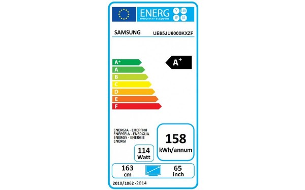 SAMSUNG UE65JU6000 - &Eacute;tiquette &eacute;nergie