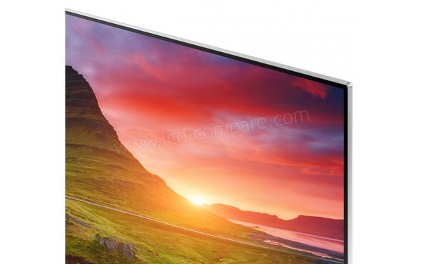 SAMSUNG UE75MU8009TXZG - Zoom sur le coin sup&eacute;rieur droit