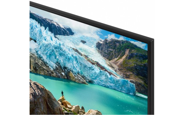 SAMSUNG UE75RU7100WXXN - Zoom sur le coin sup&eacute;rieur droit